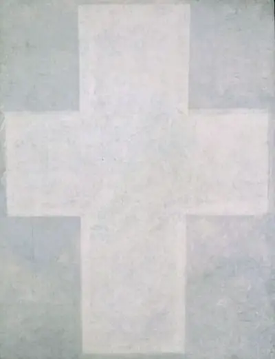 White Suprematist Cross Kazimir Malevich